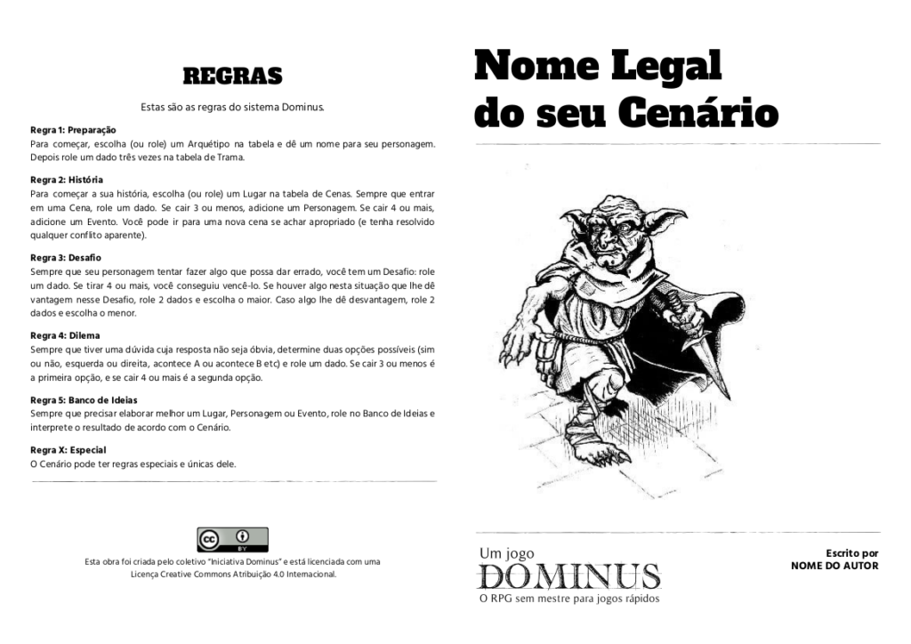 RPG SOLO - Dominus - Um minuto para o fim do Mundo — Teletype